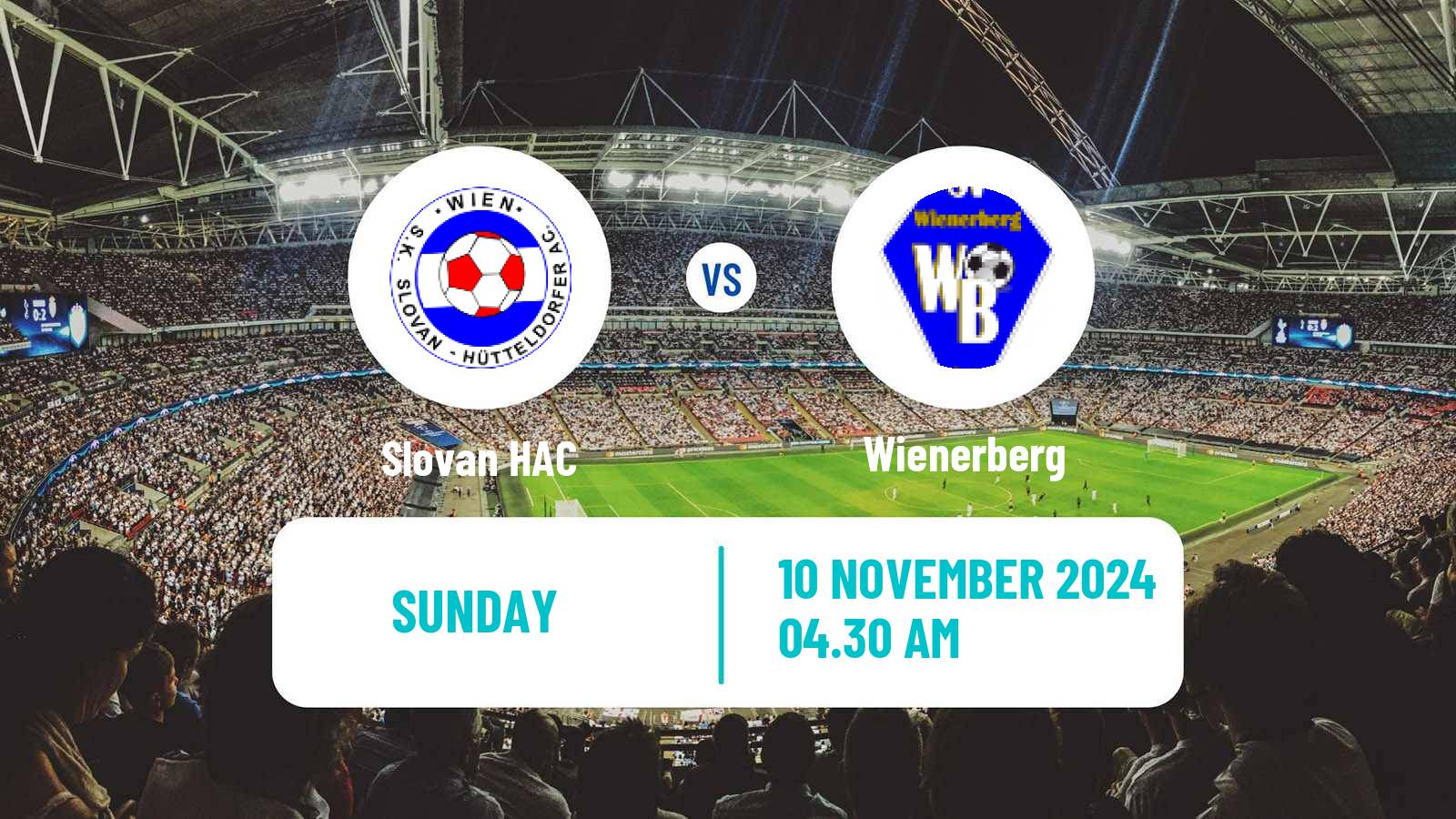 Soccer Austrian Landesliga Wien Slovan HAC - Wienerberg