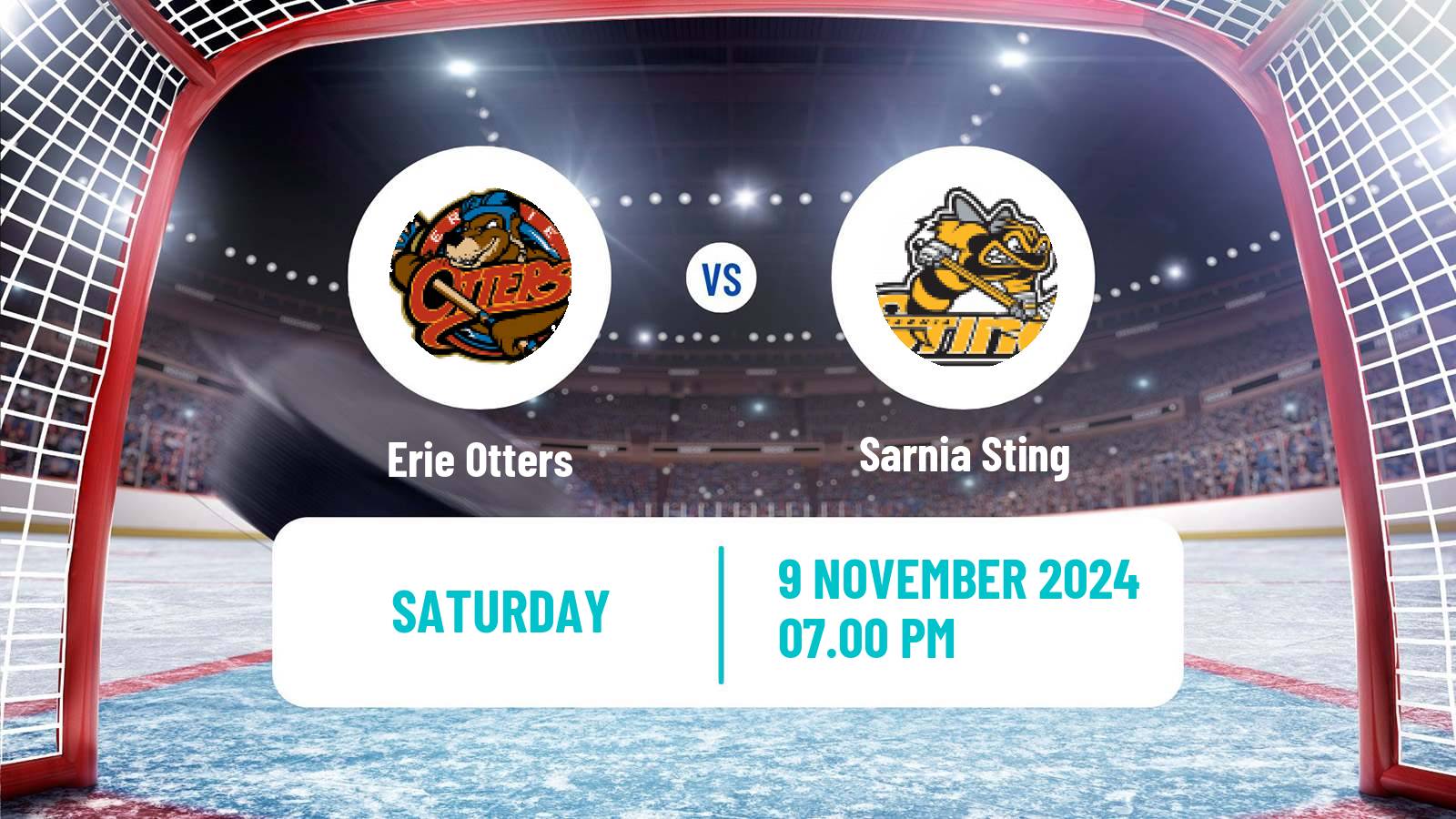 Hockey OHL Erie Otters - Sarnia Sting