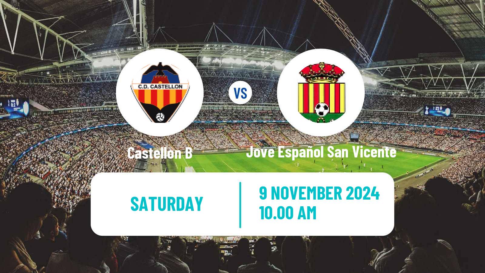 Soccer Spanish Tercera RFEF - Group 6 Castellon B - Jove Español San Vicente