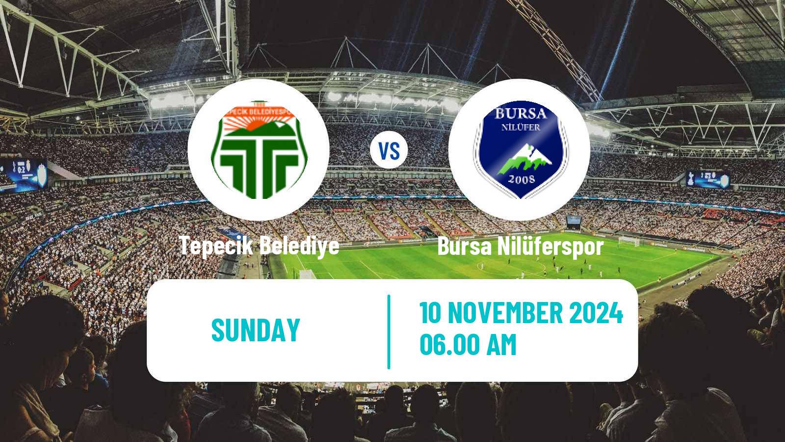 Soccer Turkish 3 Lig Group 4 Tepecik Belediye - Bursa Nilüferspor