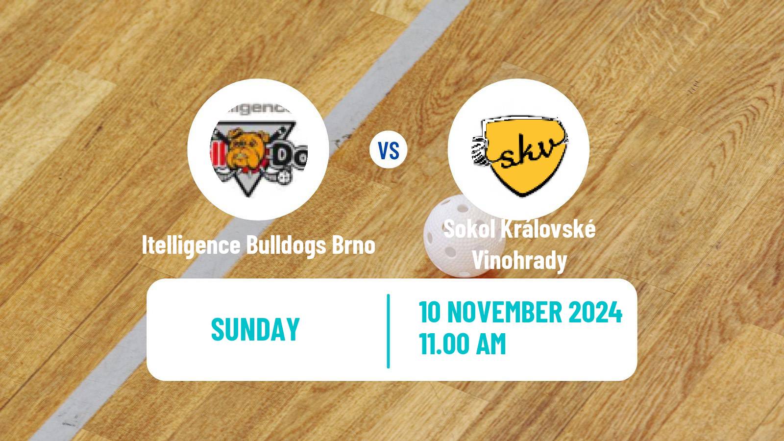 Floorball Czech Superliga Floorball Itelligence Bulldogs Brno - Sokol Královské Vinohrady