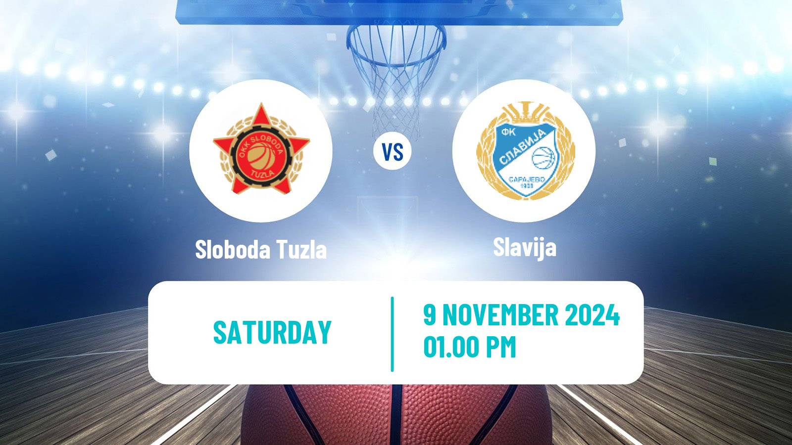 Basketball Bosnian Prvenstvo Basketball Sloboda Tuzla - Slavija