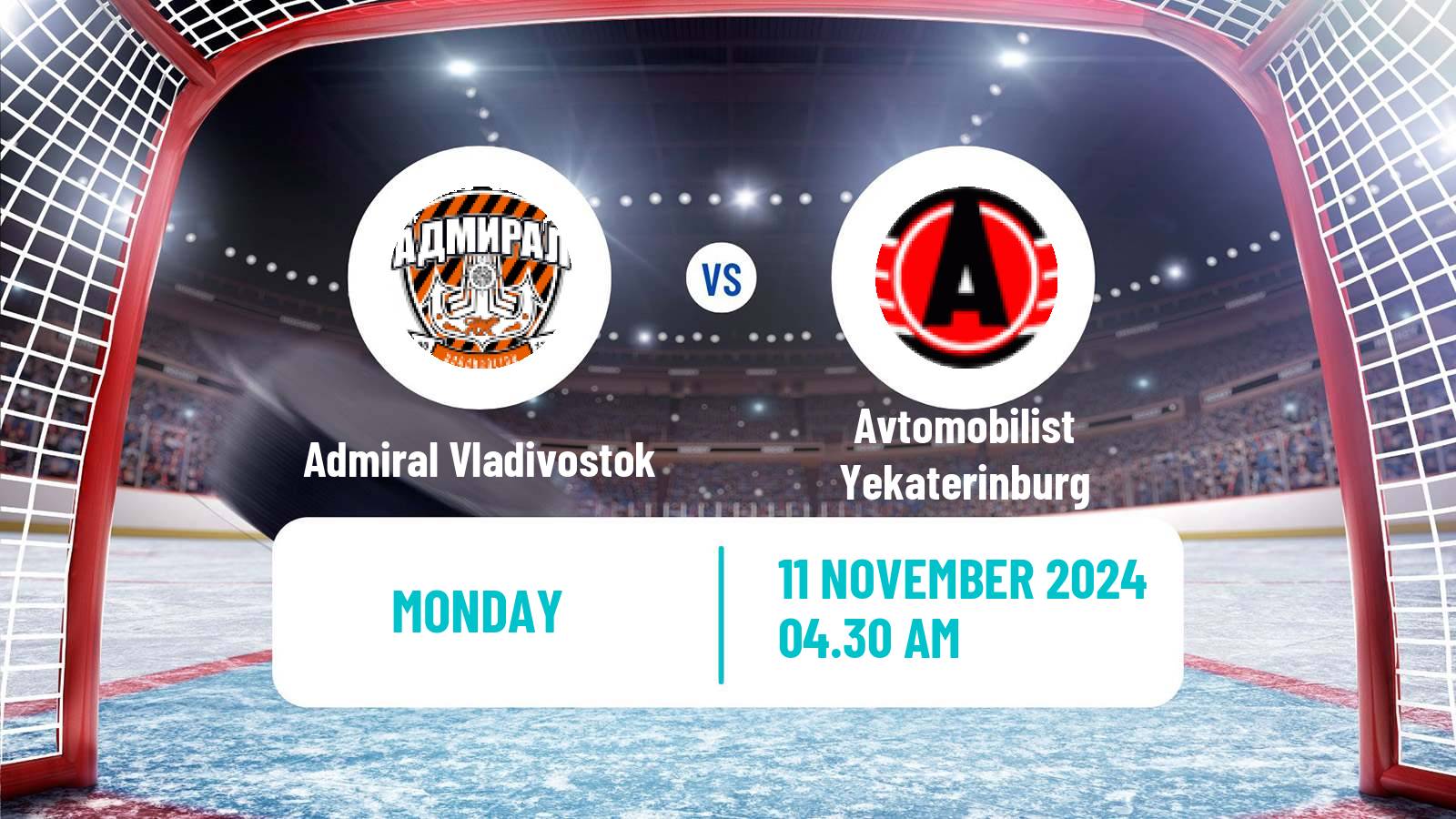 Hockey KHL Admiral Vladivostok - Avtomobilist Yekaterinburg