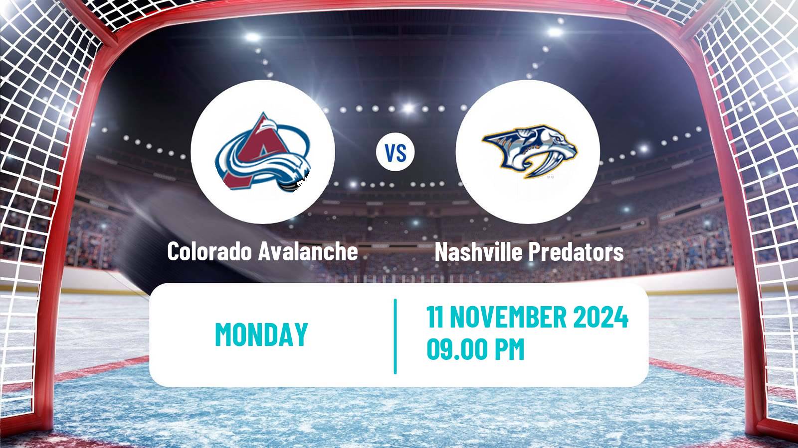 Hockey NHL Colorado Avalanche - Nashville Predators