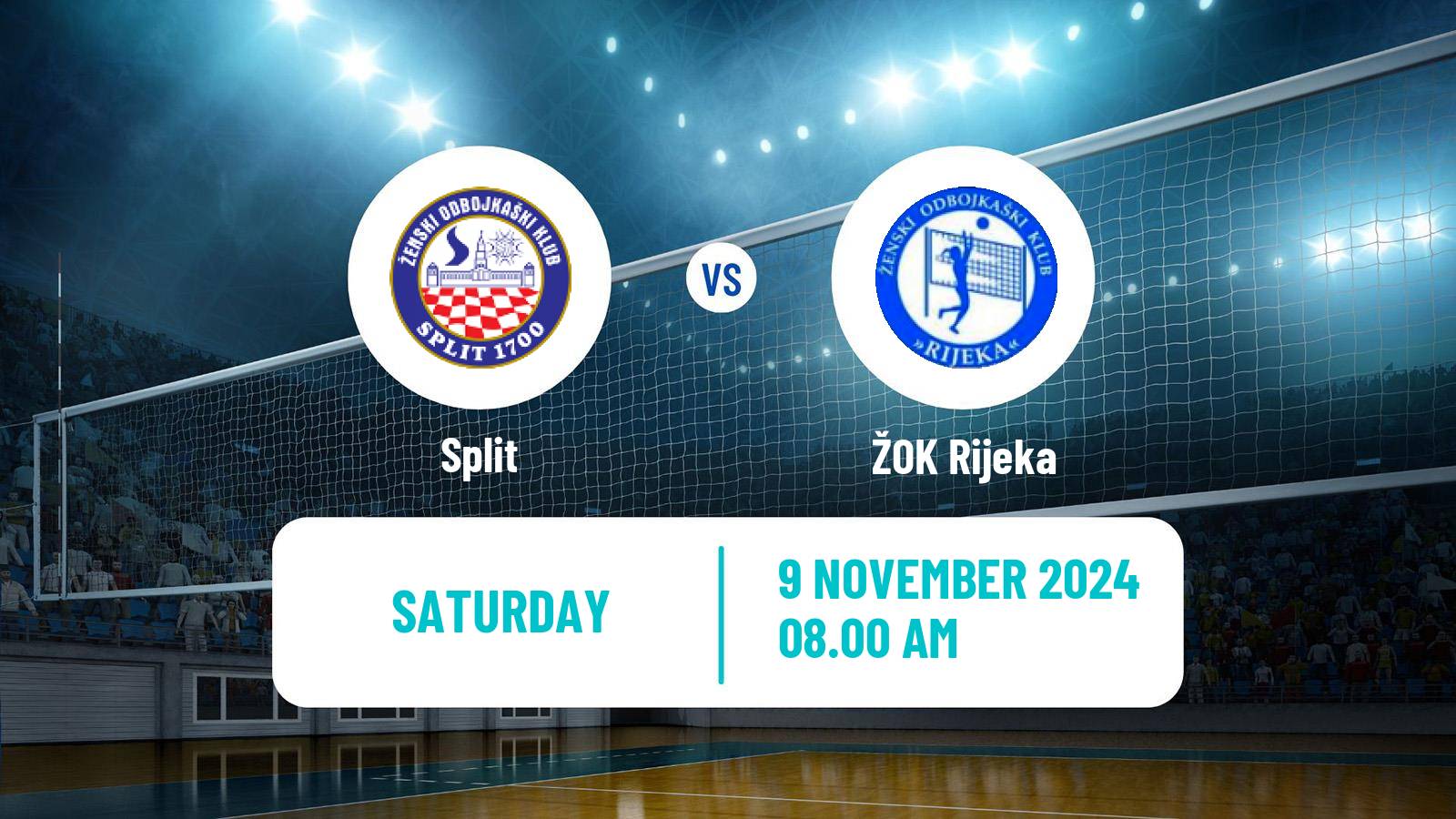 Volleyball Croatian Prva Liga Volleyball Women Split - Rijeka