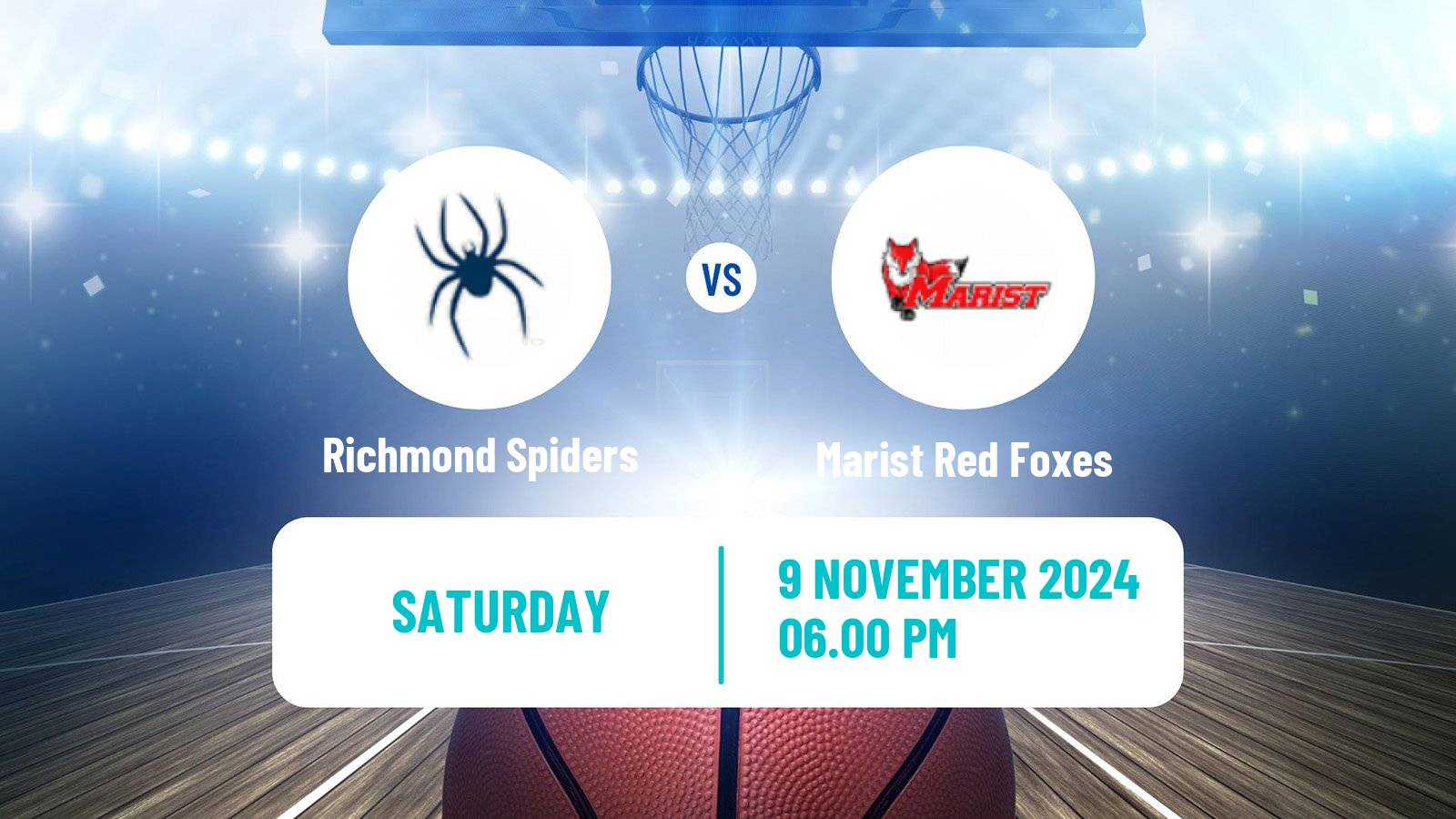 Basketball NCAA College Basketball Richmond Spiders - Marist Red Foxes