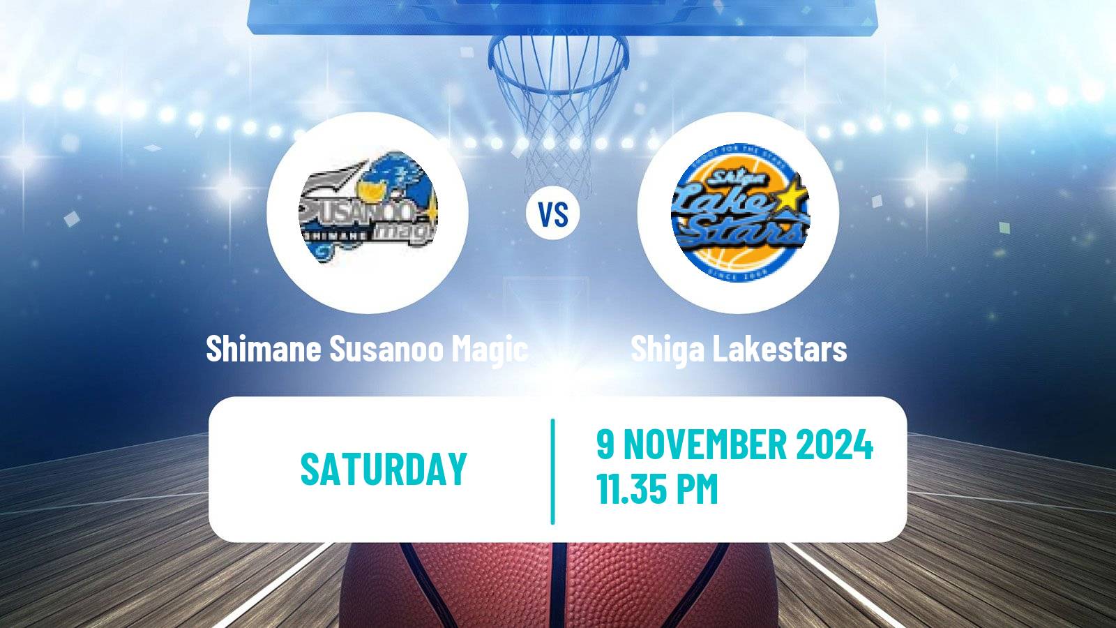 Basketball BJ League Shimane Susanoo Magic - Shiga Lakestars