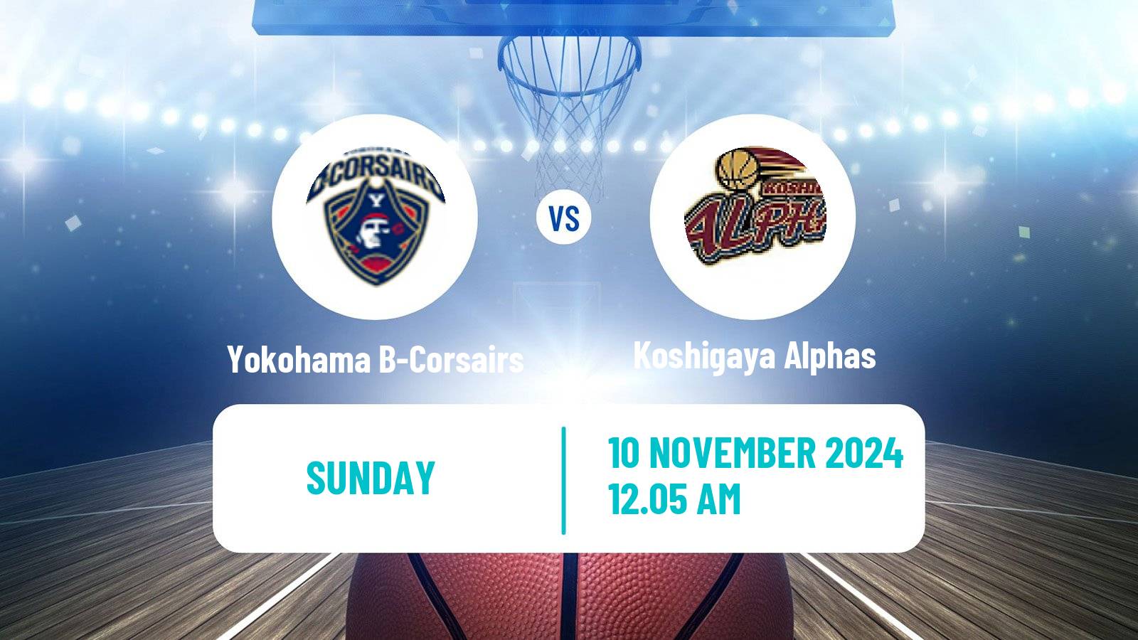 Basketball BJ League Yokohama B-Corsairs - Koshigaya Alphas