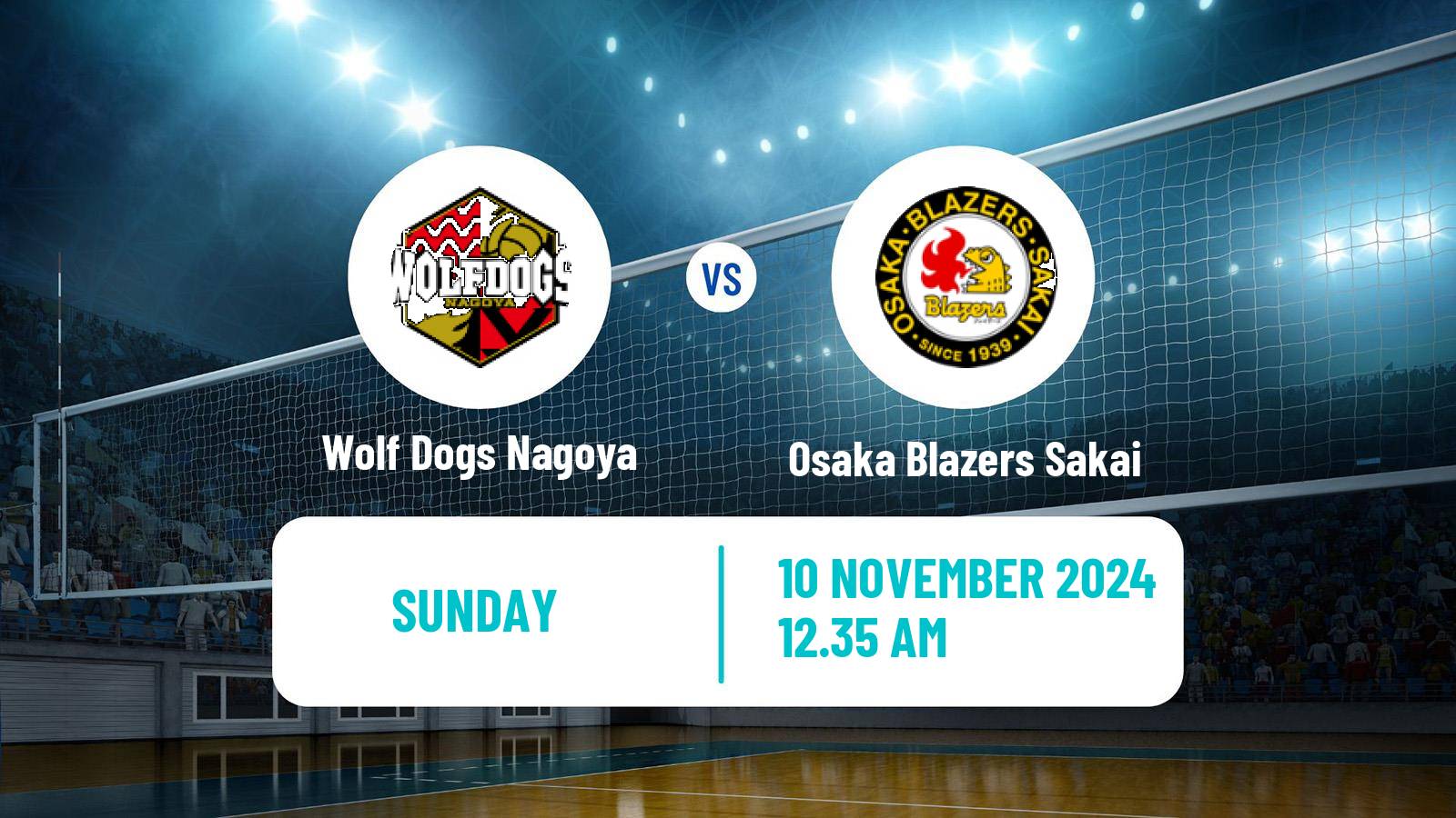 Volleyball Japan V Premier League Wolf Dogs Nagoya - Osaka Blazers Sakai