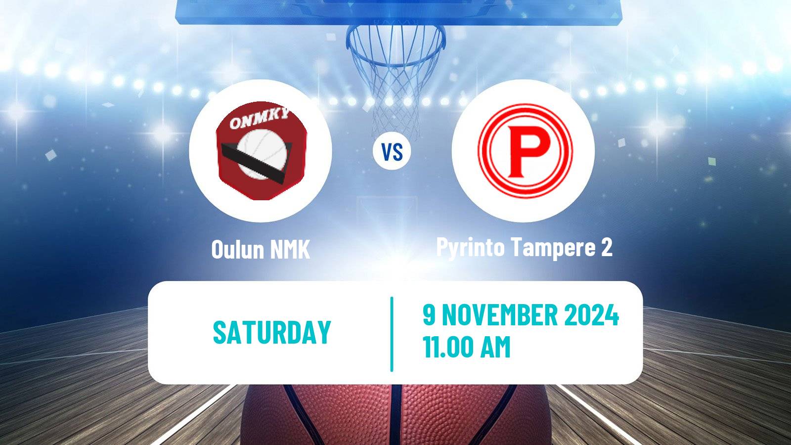 Basketball Finnish I Divisioona A Basketball Oulun NMK - Pyrinto Tampere 2