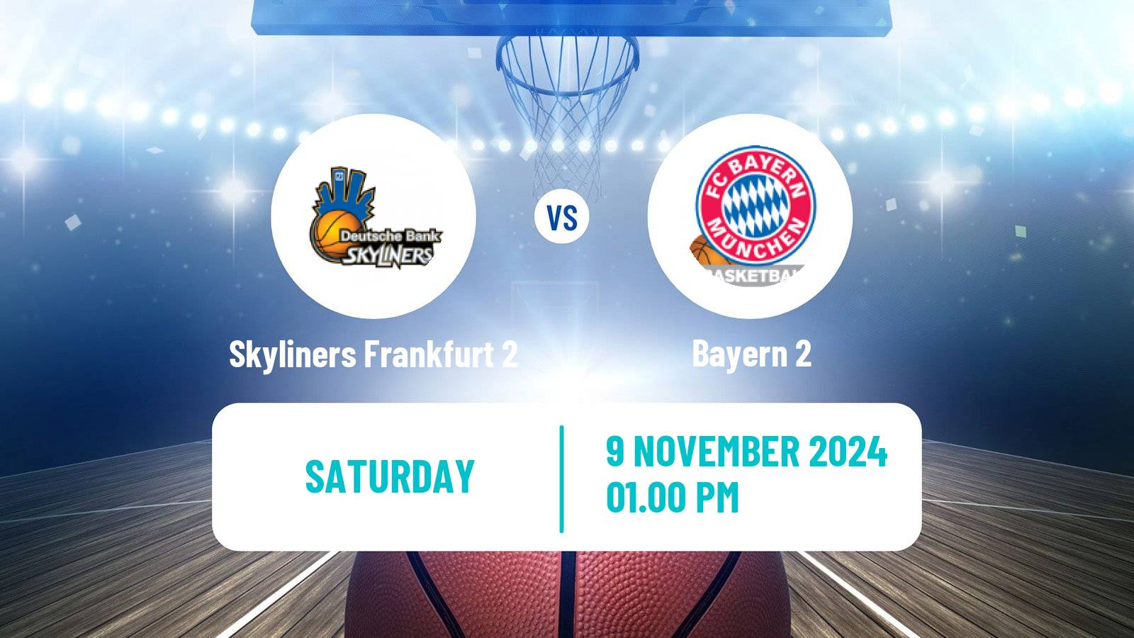 Basketball German Pro B Basketball Skyliners Frankfurt 2 - Bayern 2