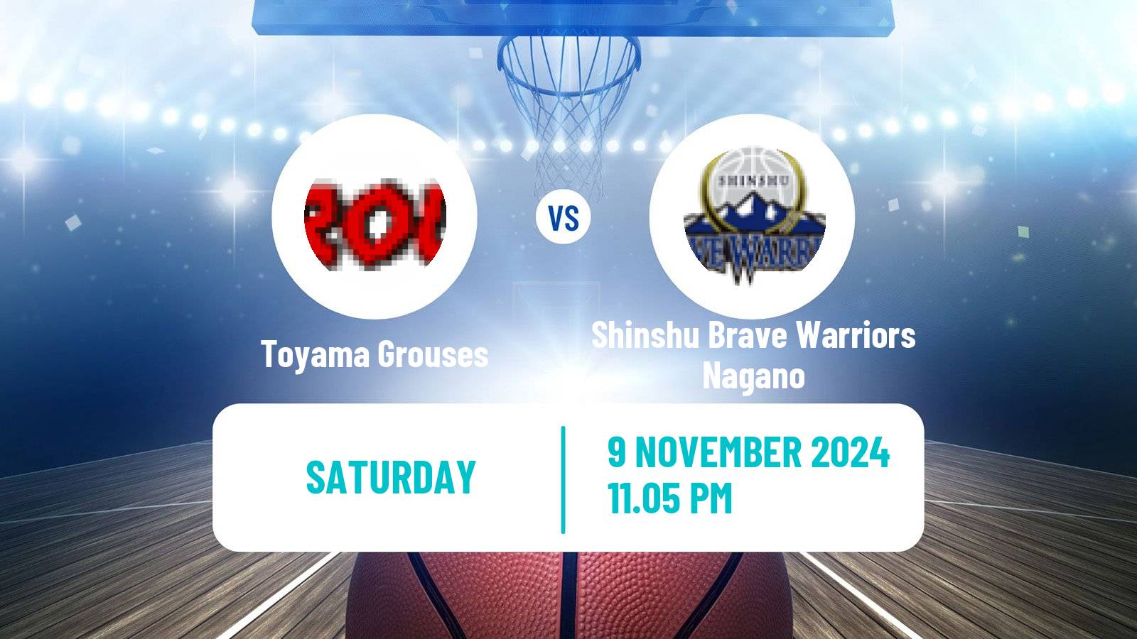 Basketball Japan B2 League Basketball Toyama Grouses - Shinshu Brave Warriors Nagano