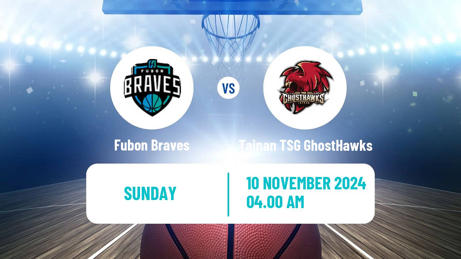 Basketball Taiwan P League Basketball Fubon Braves - Tainan TSG GhostHawks