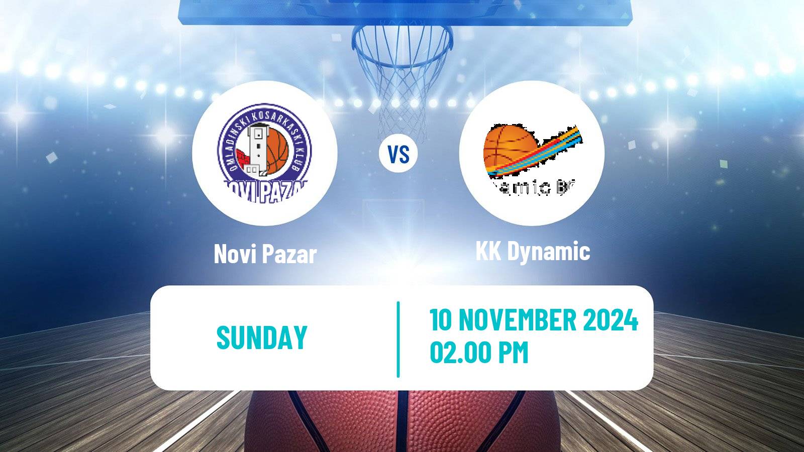 Basketball Serbian First League Basketball Novi Pazar - Dynamic