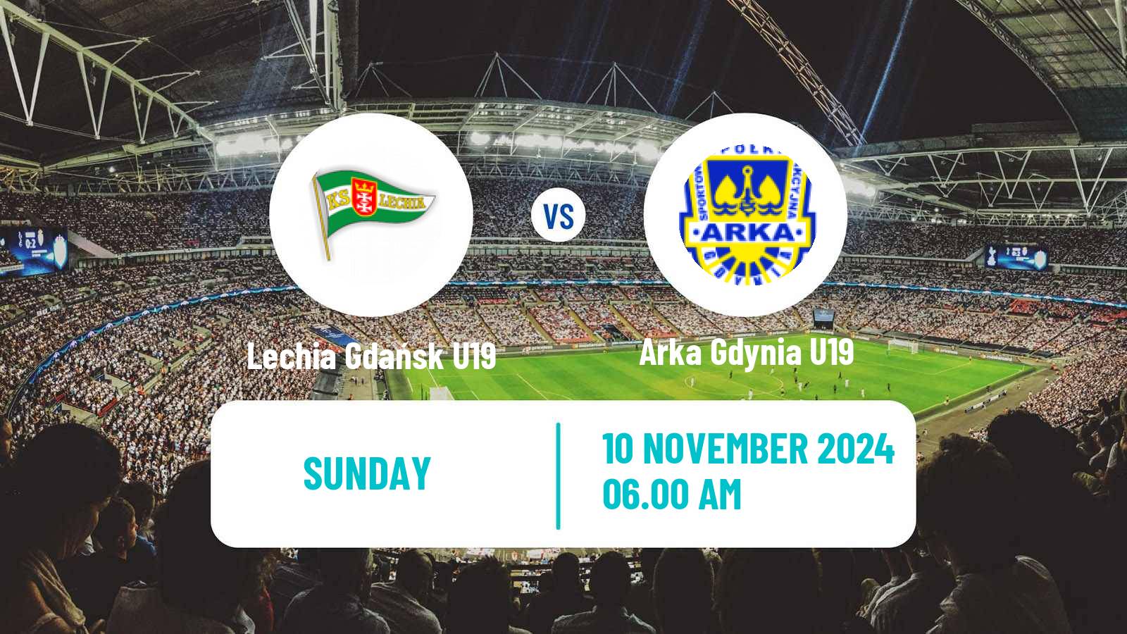 Soccer Polish Central Youth League Lechia Gdańsk U19 - Arka Gdynia U19