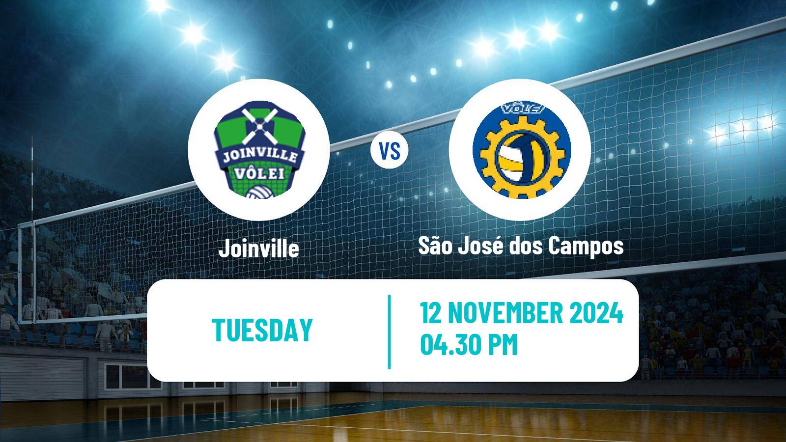 Volleyball Brazilian SuperLiga Volleyball Joinville - São José dos Campos