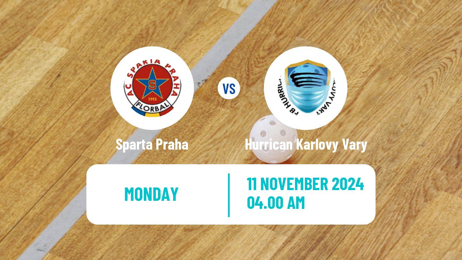 Floorball Czech Superliga Floorball Sparta Praha - Hurrican Karlovy Vary