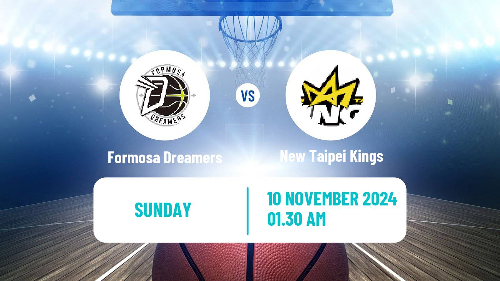 Basketball Taiwan TPBL Formosa Dreamers - New Taipei Kings