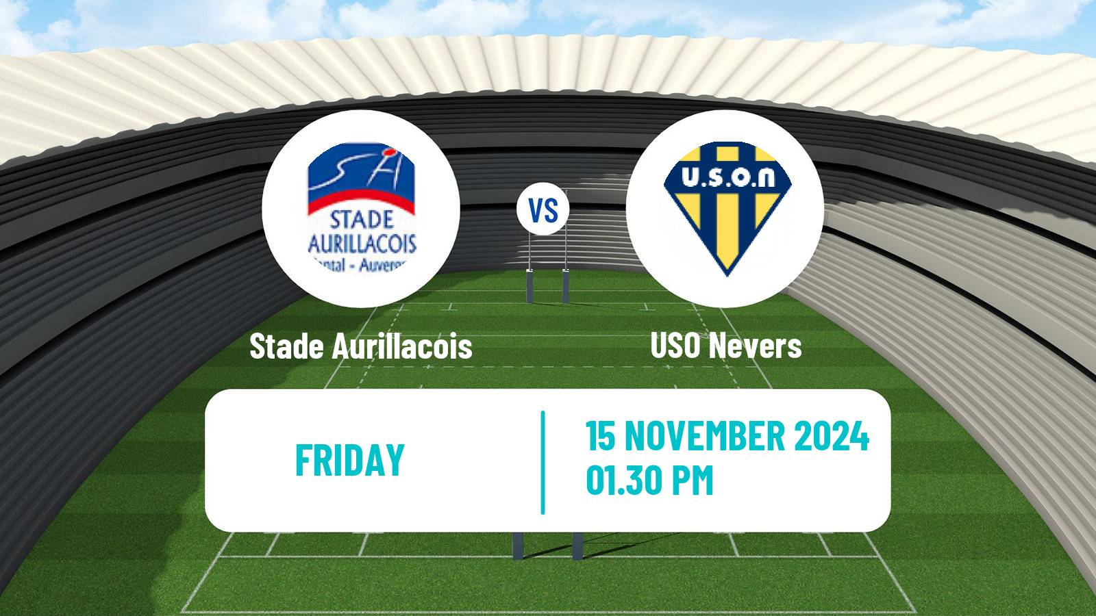 Rugby union French Pro D2 Stade Aurillacois - Nevers