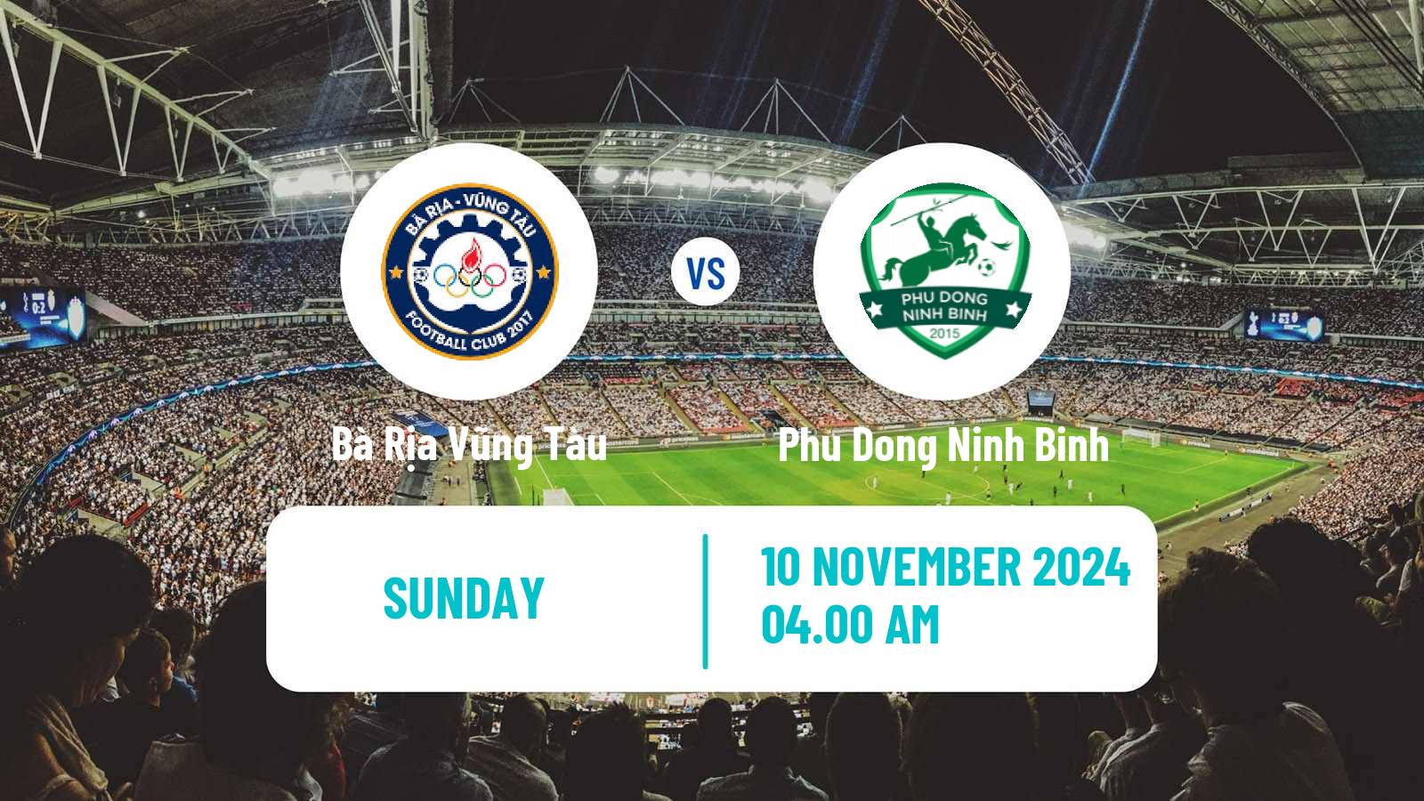 Soccer Vietnamese V League 2 Bà Rịa Vũng Tàu - Phu Dong Ninh Binh