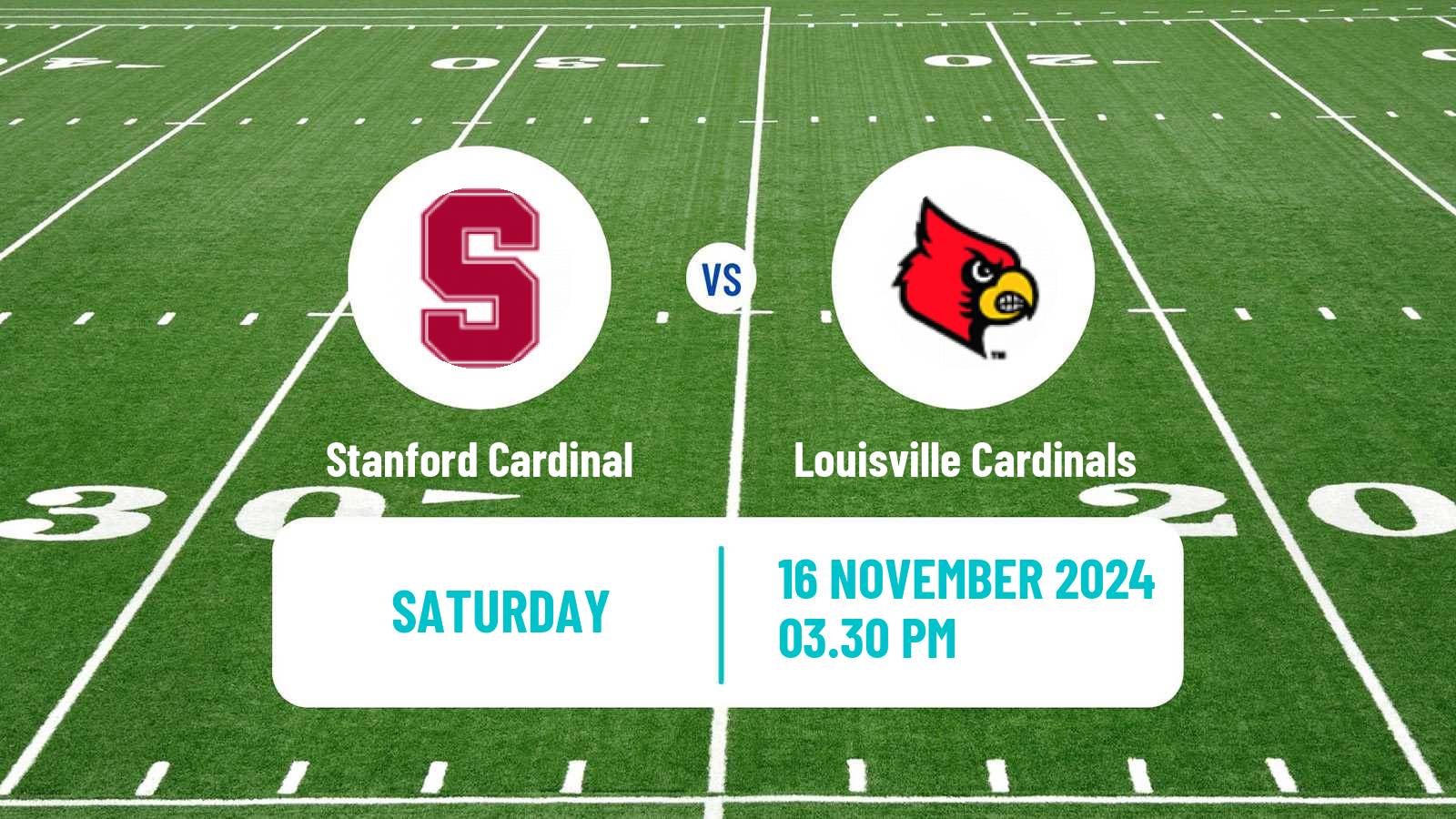 American football NCAA College Football Stanford Cardinal - Louisville Cardinals