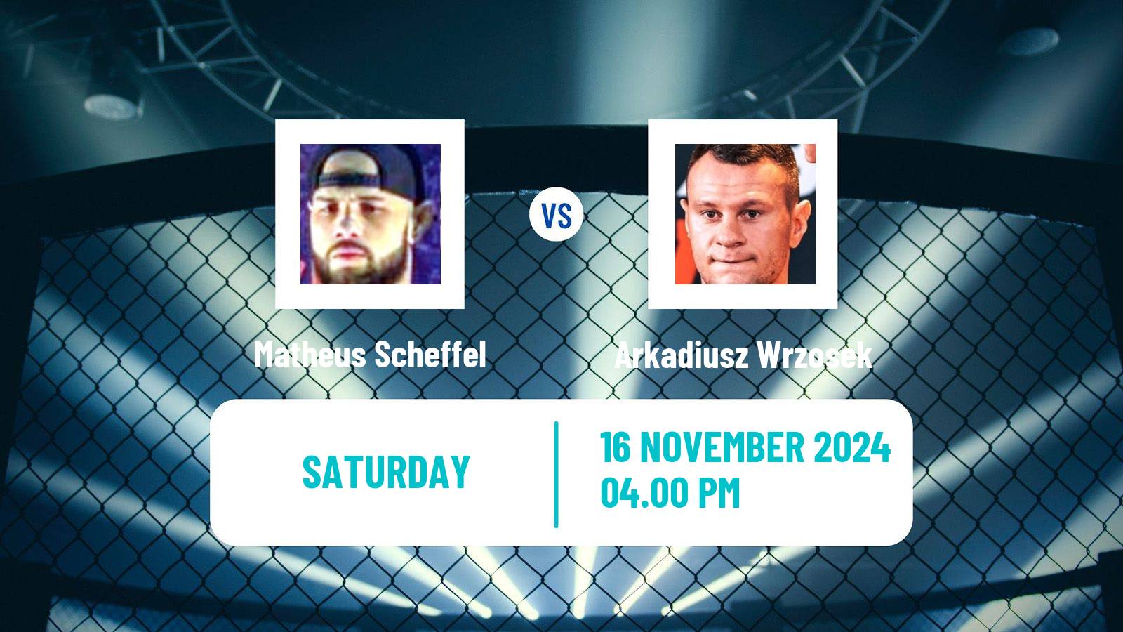 MMA Heavyweight Ksw Men Matheus Scheffel - Arkadiusz Wrzosek