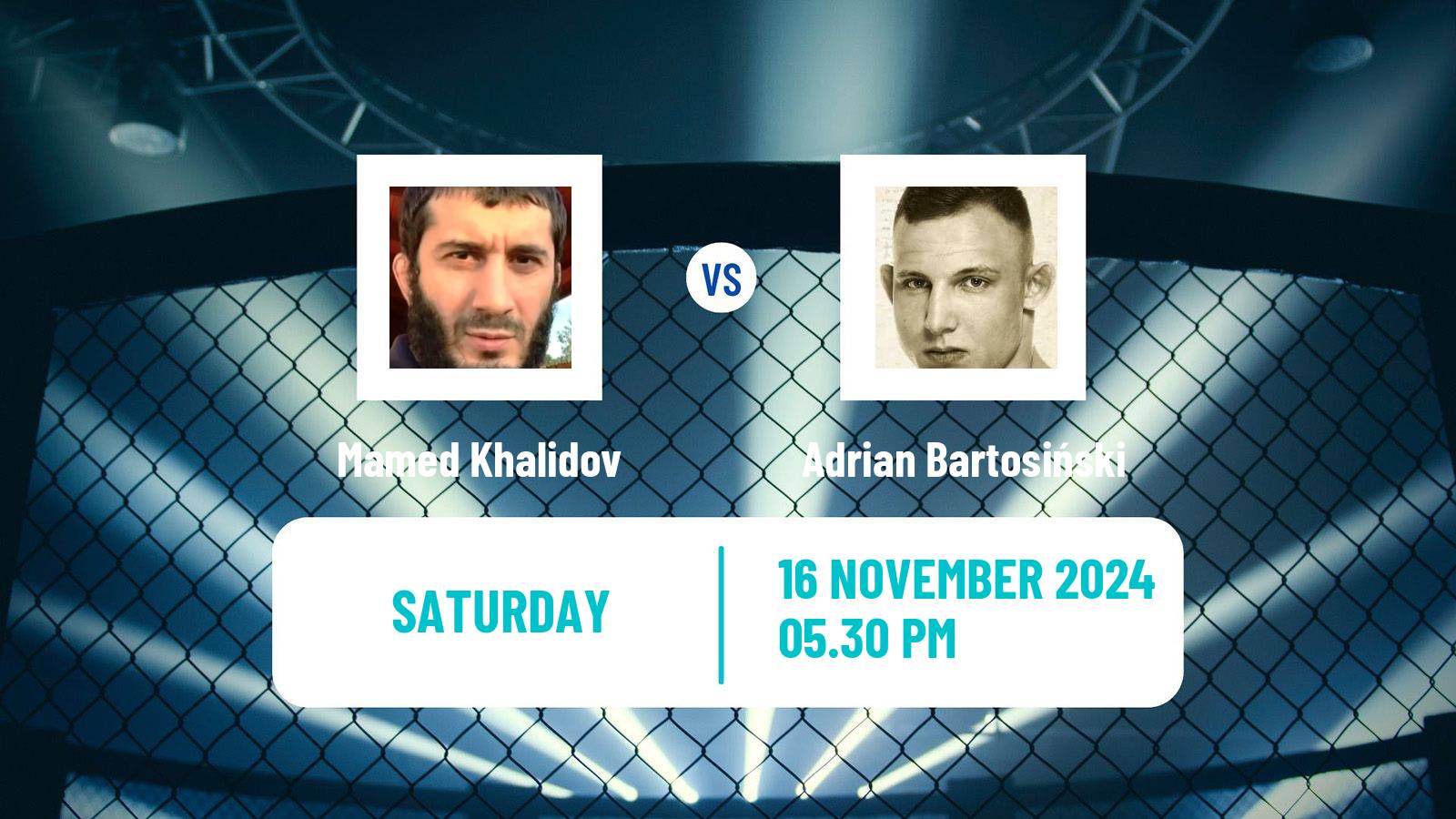 MMA Middleweight Ksw Men Mamed Khalidov - Adrian Bartosiński