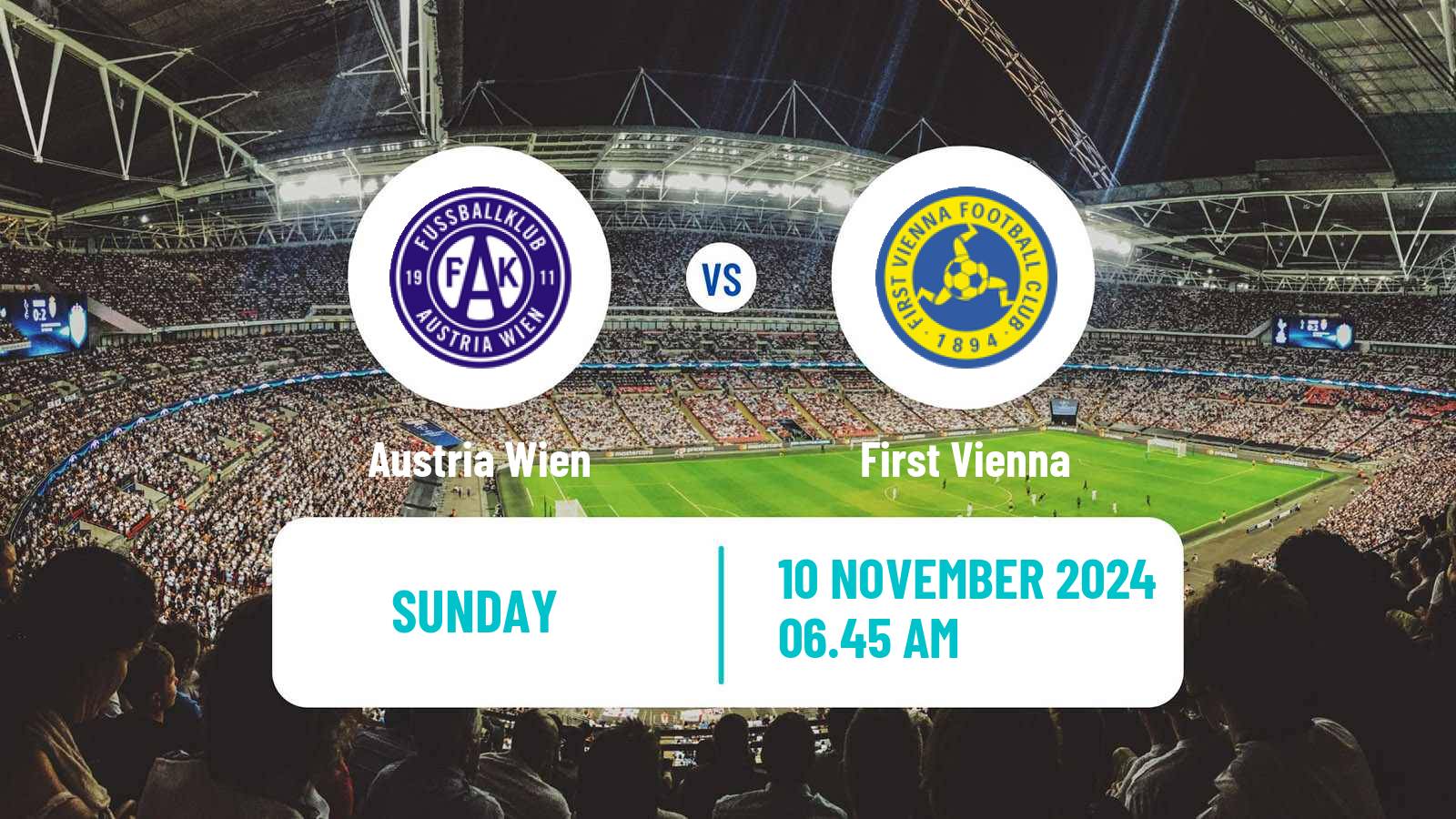 Soccer Austrian Bundesliga Women Austria Wien - First Vienna