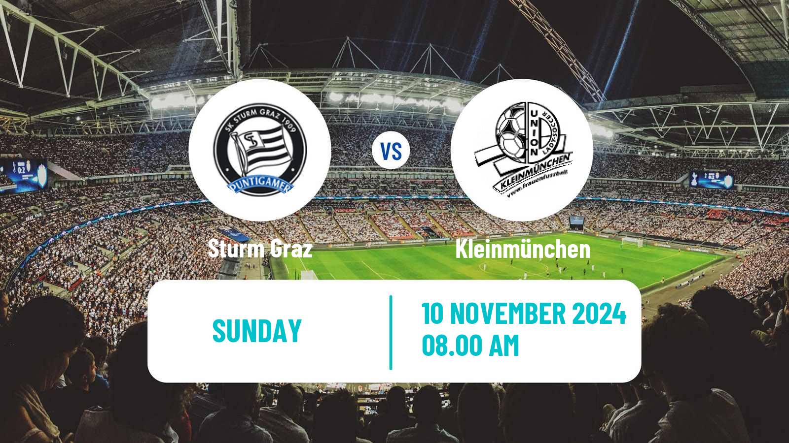 Soccer Austrian Bundesliga Women Sturm Graz - Kleinmünchen