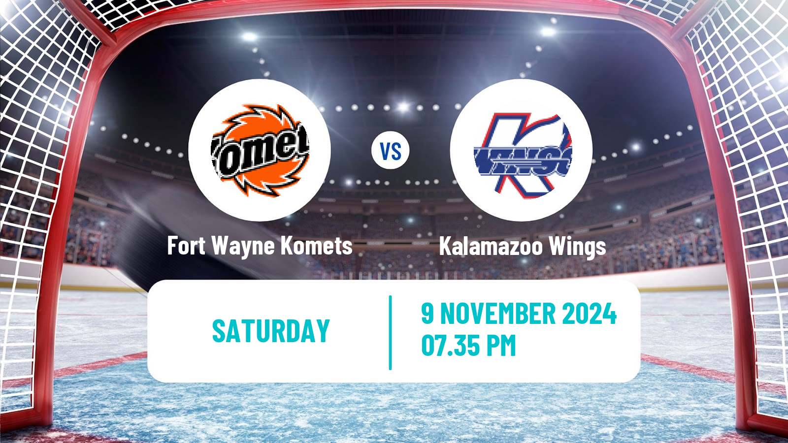 Hockey ECHL Fort Wayne Komets - Kalamazoo Wings