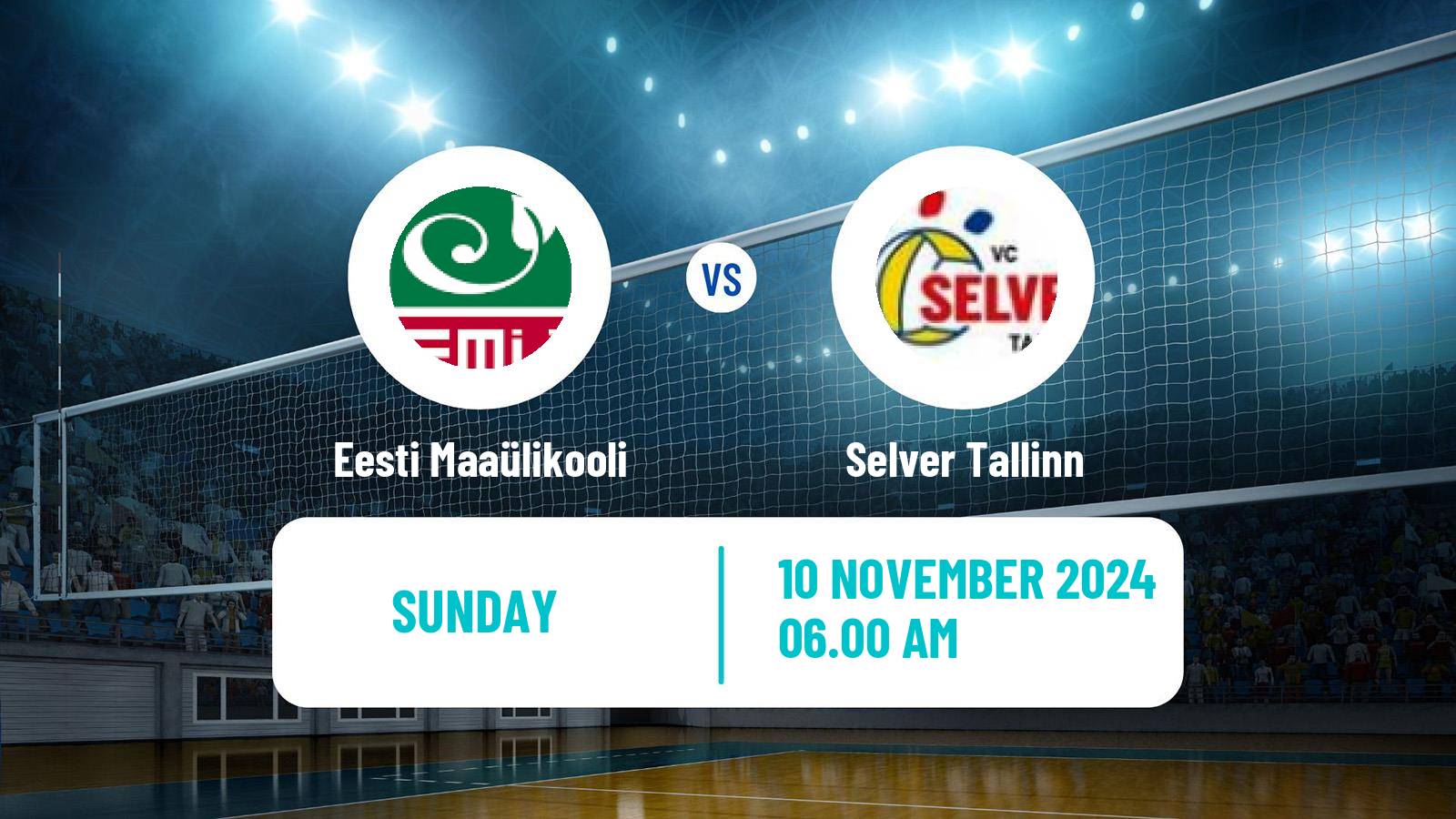 Volleyball Estonian Esiliiga Volleyball Eesti Maaülikooli - Selver Tallinn