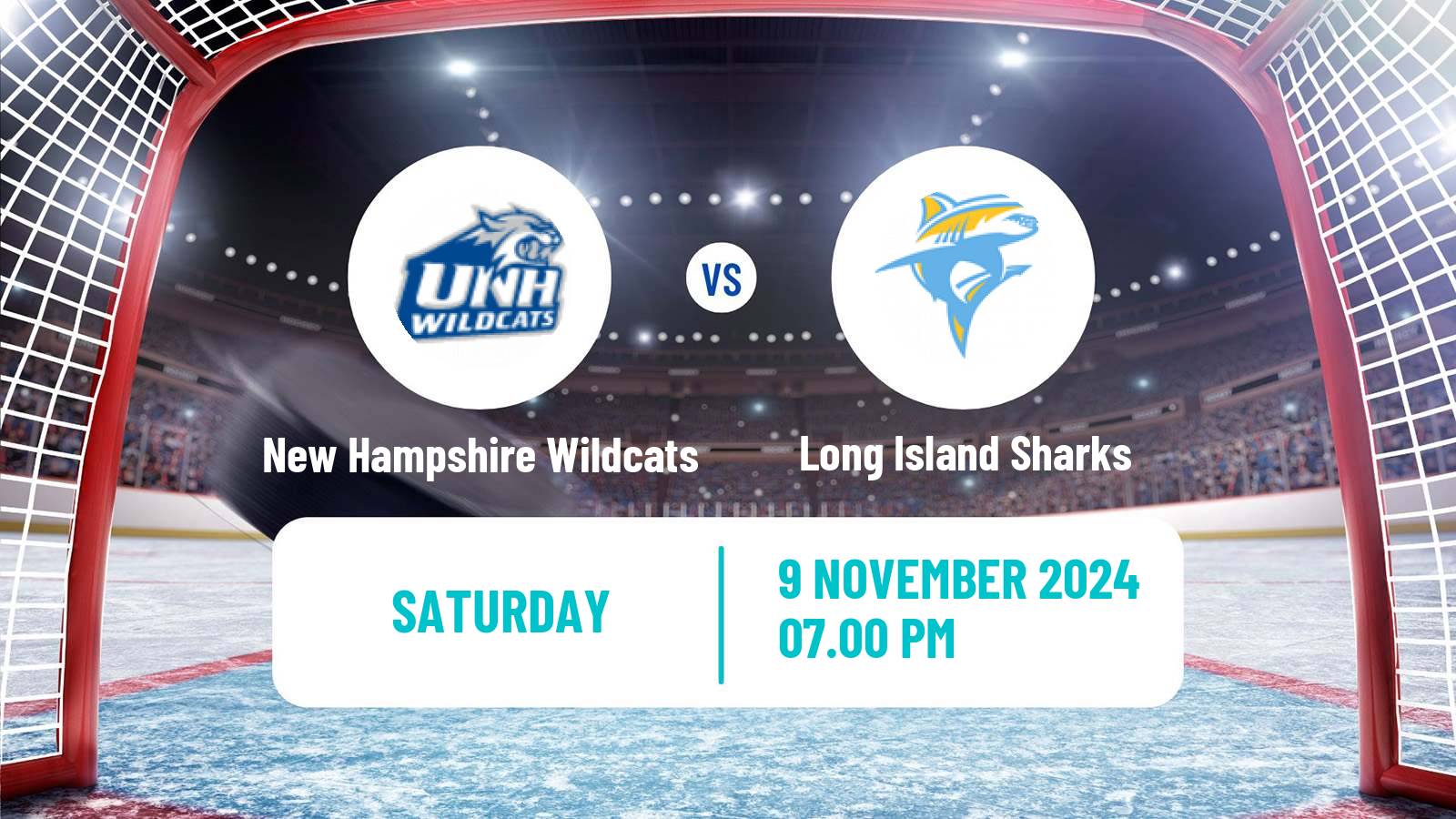 Hockey NCAA Hockey New Hampshire Wildcats - Long Island Sharks