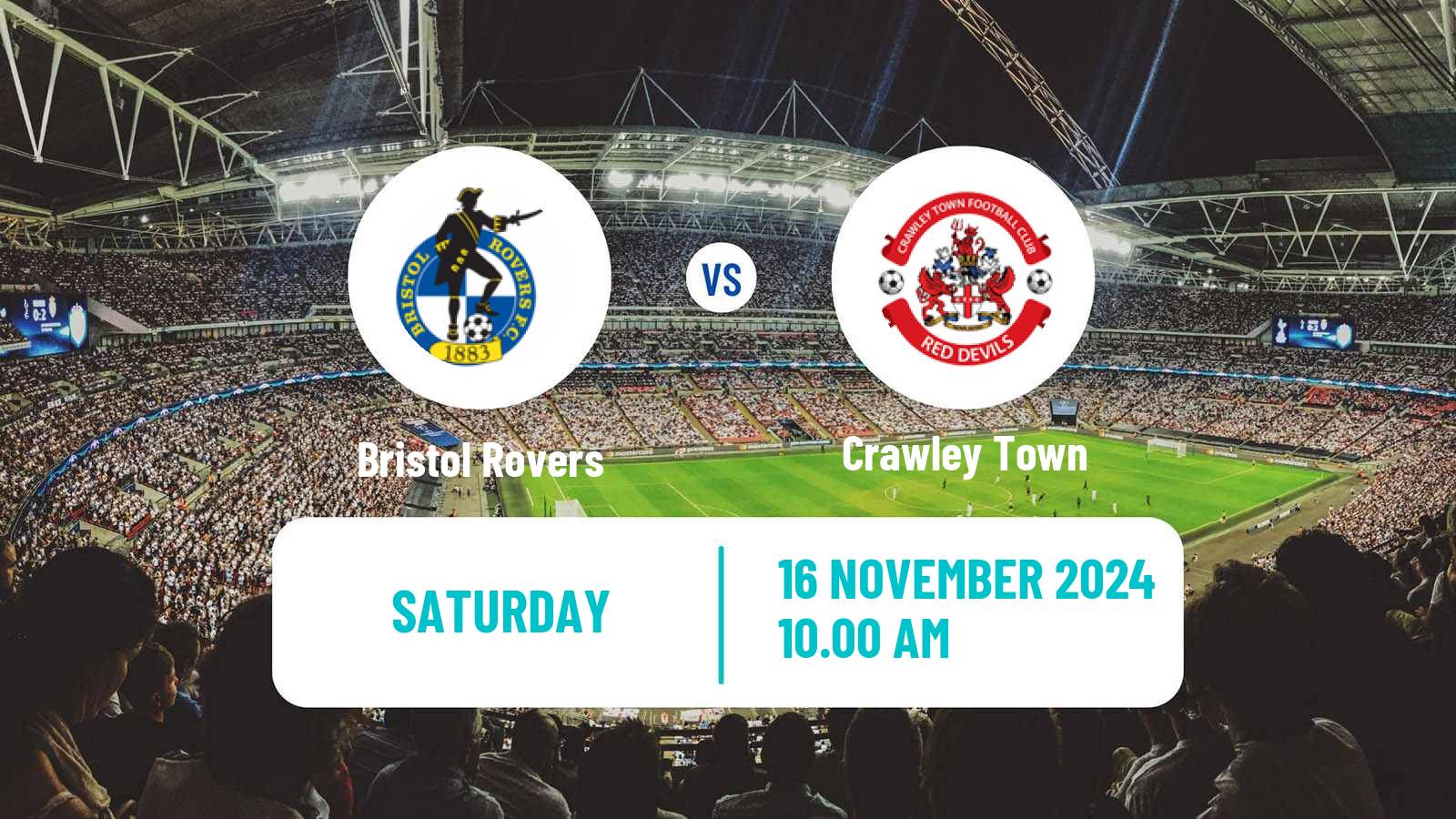 Soccer English League One Bristol Rovers - Crawley Town