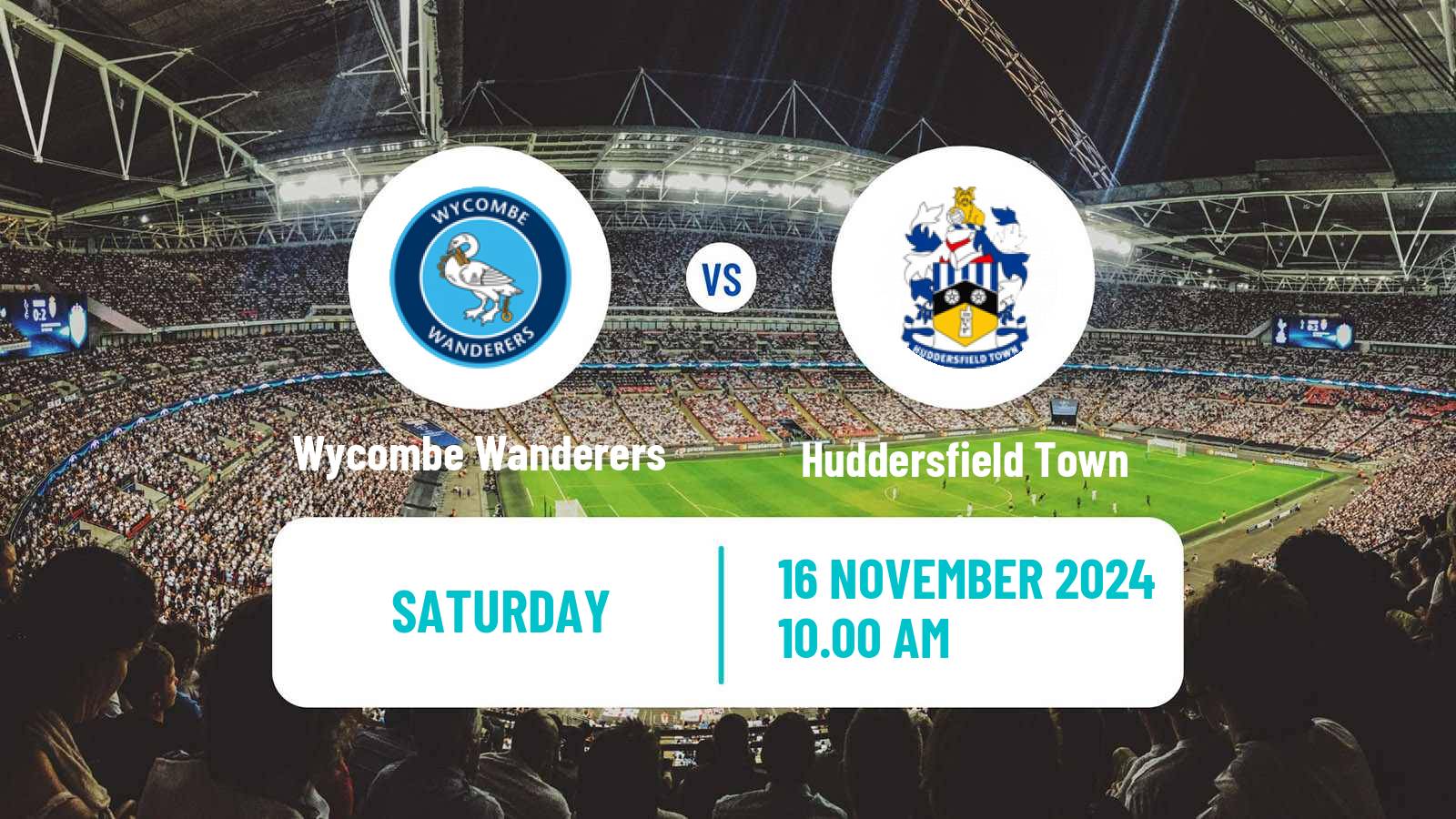 Soccer English League One Wycombe Wanderers - Huddersfield Town