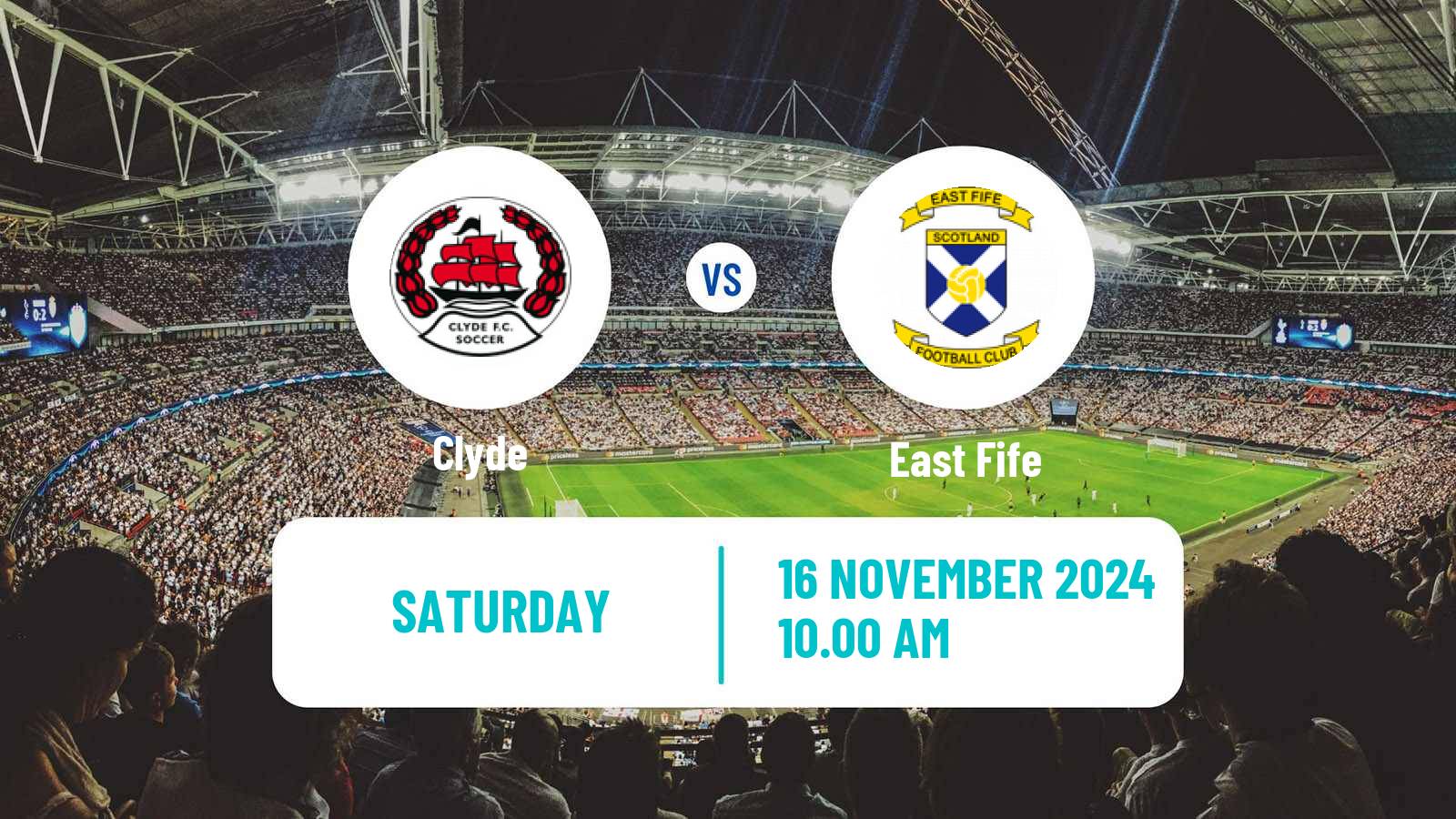 Soccer Scottish League Two Clyde - East Fife