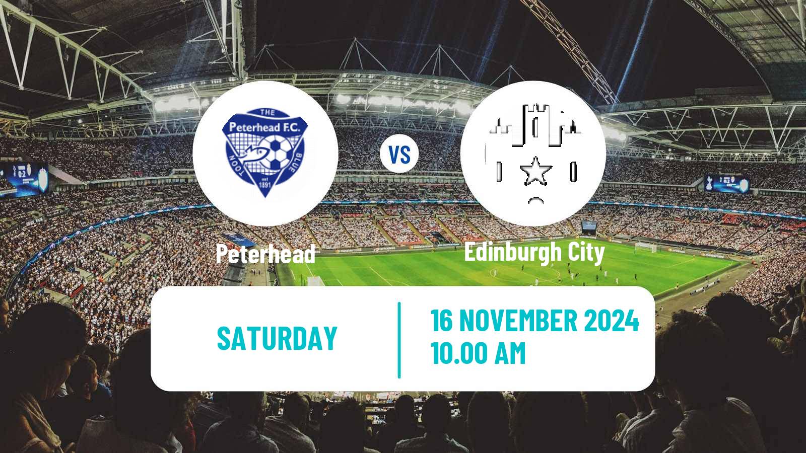 Soccer Scottish League Two Peterhead - Edinburgh City