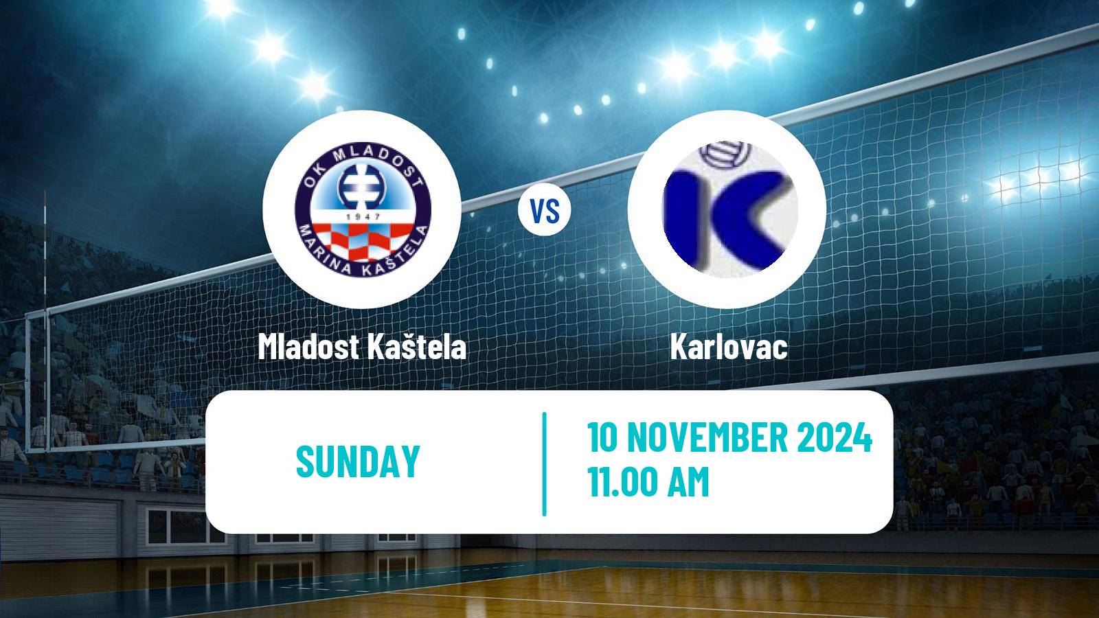 Volleyball Croatian Superliga Volleyball Women Mladost Kaštela - Karlovac