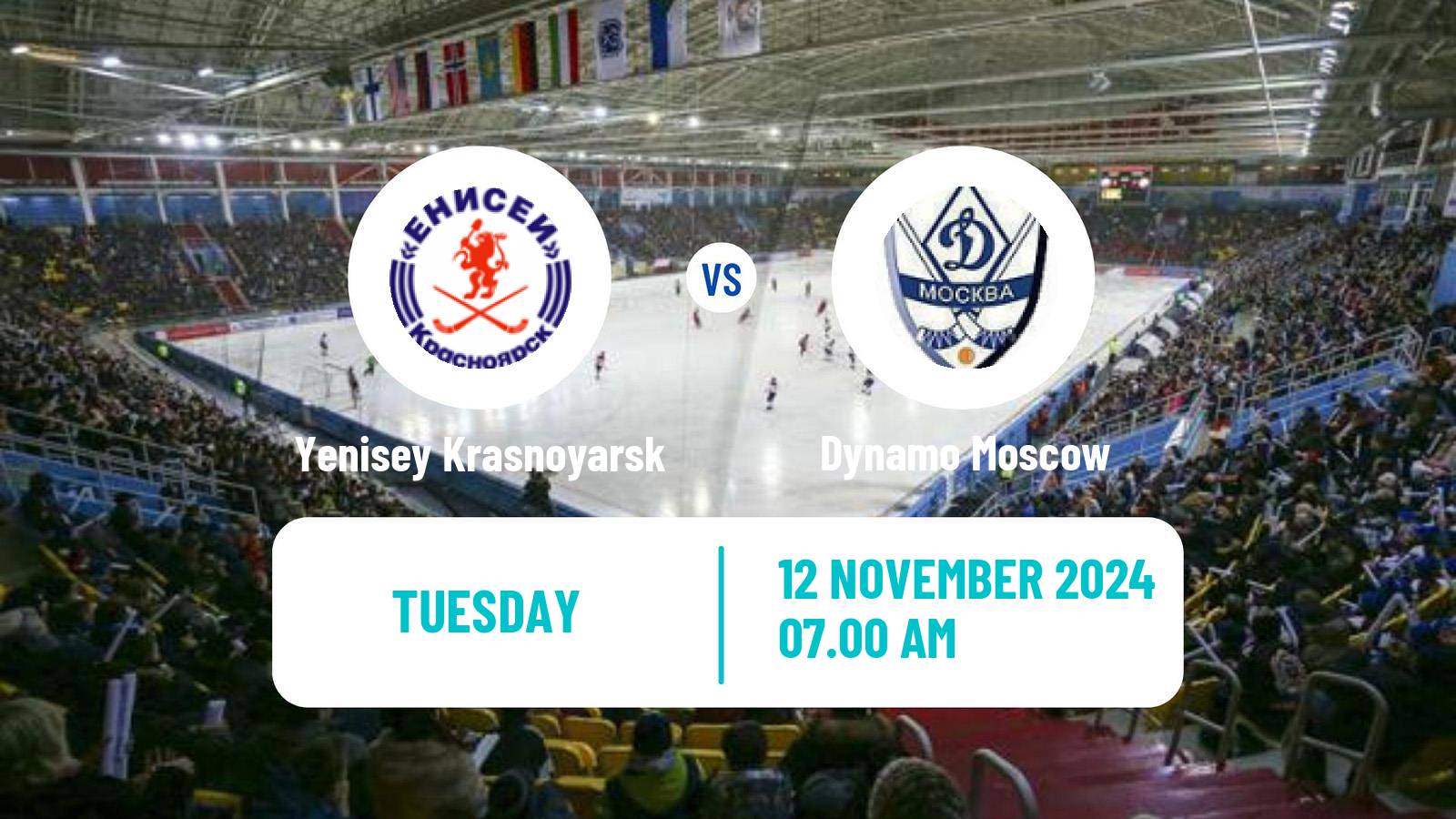 Bandy Russian Super League Bandy Yenisey Krasnoyarsk - Dynamo Moscow