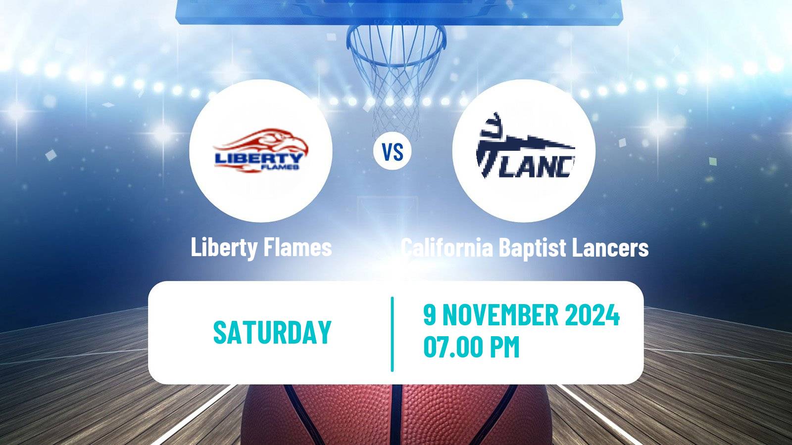 Basketball NCAA College Basketball Women Liberty Flames - California Baptist Lancers