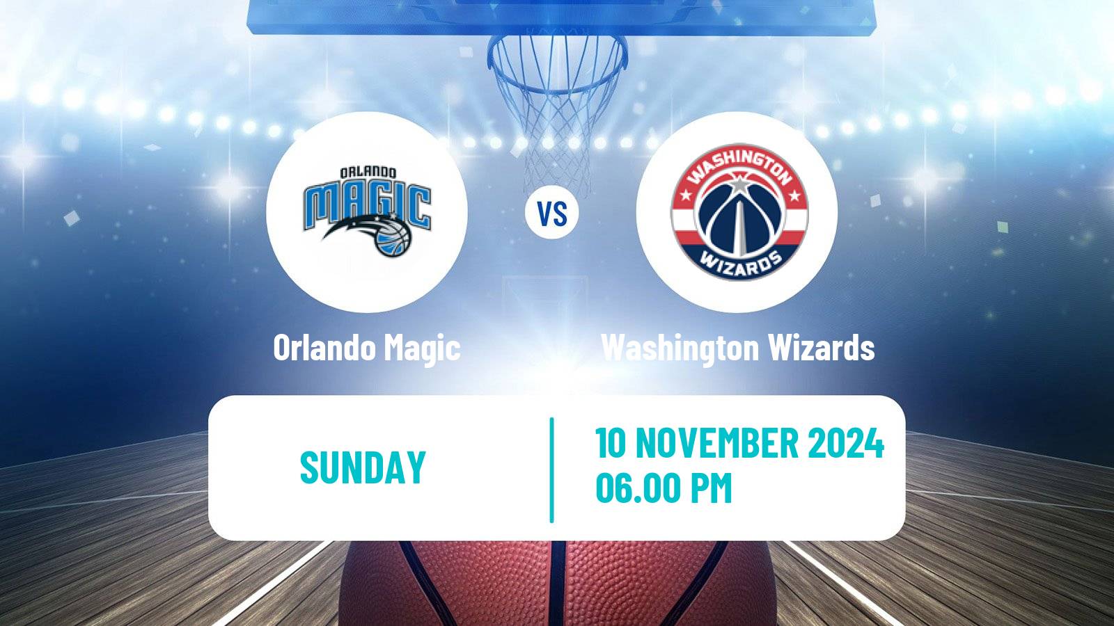 Basketball NBA Orlando Magic - Washington Wizards