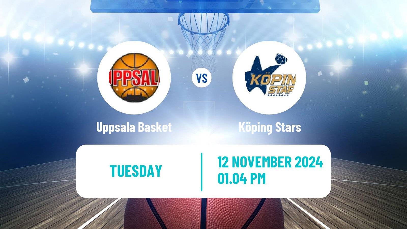 Basketball Swedish Basketligan Uppsala Basket - Köping Stars