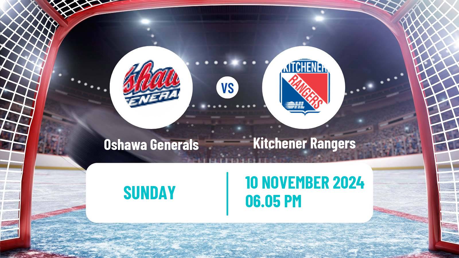 Hockey OHL Oshawa Generals - Kitchener Rangers