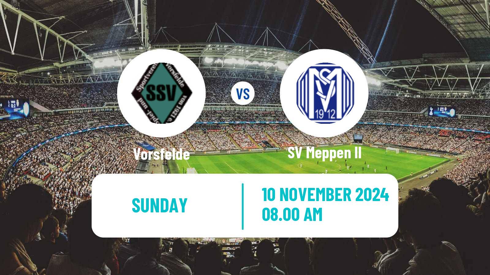 Soccer German Oberliga Niedersachsen Vorsfelde - Meppen II