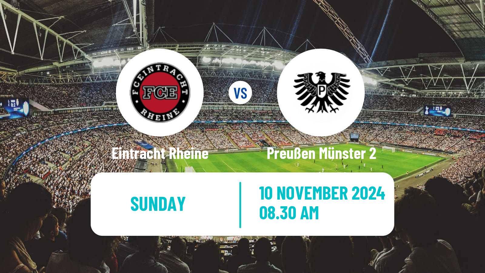 Soccer German Oberliga Westfalen Eintracht Rheine - Preußen Münster 2