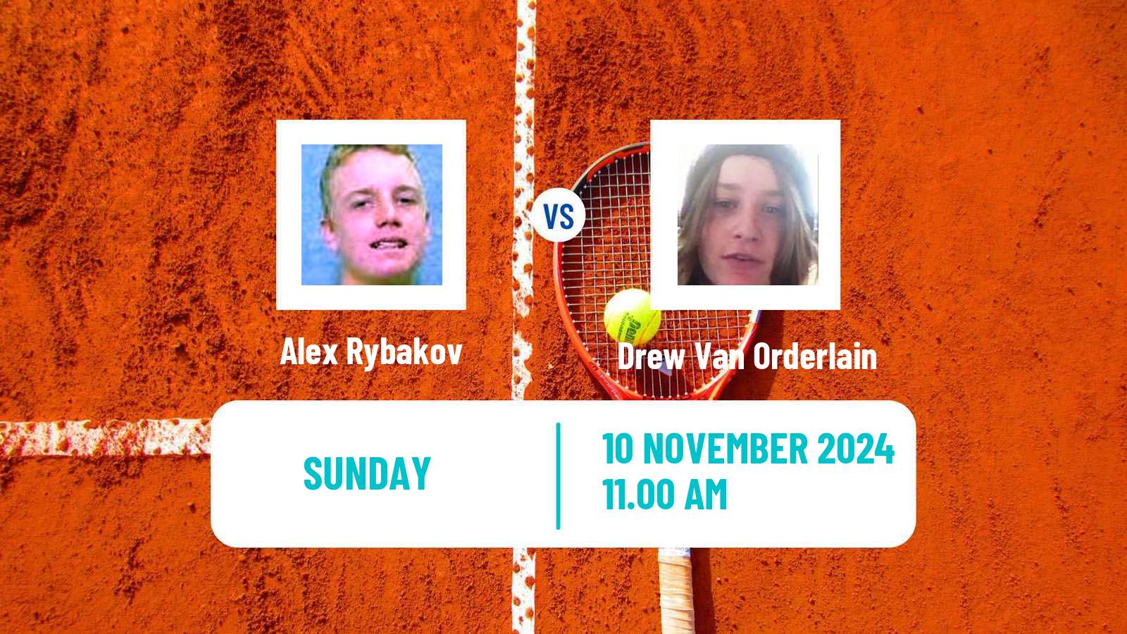 Tennis Champaign Challenger Men 2024 Alex Rybakov - Drew Van Orderlain