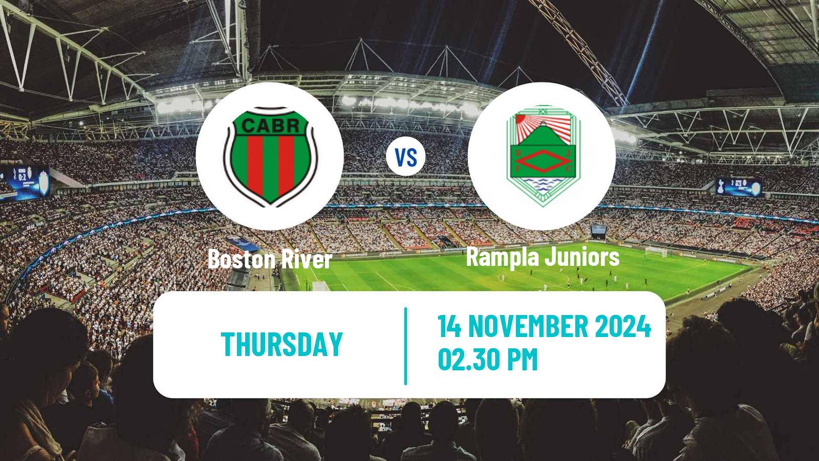 Soccer Uruguayan Primera Division Boston River - Rampla Juniors