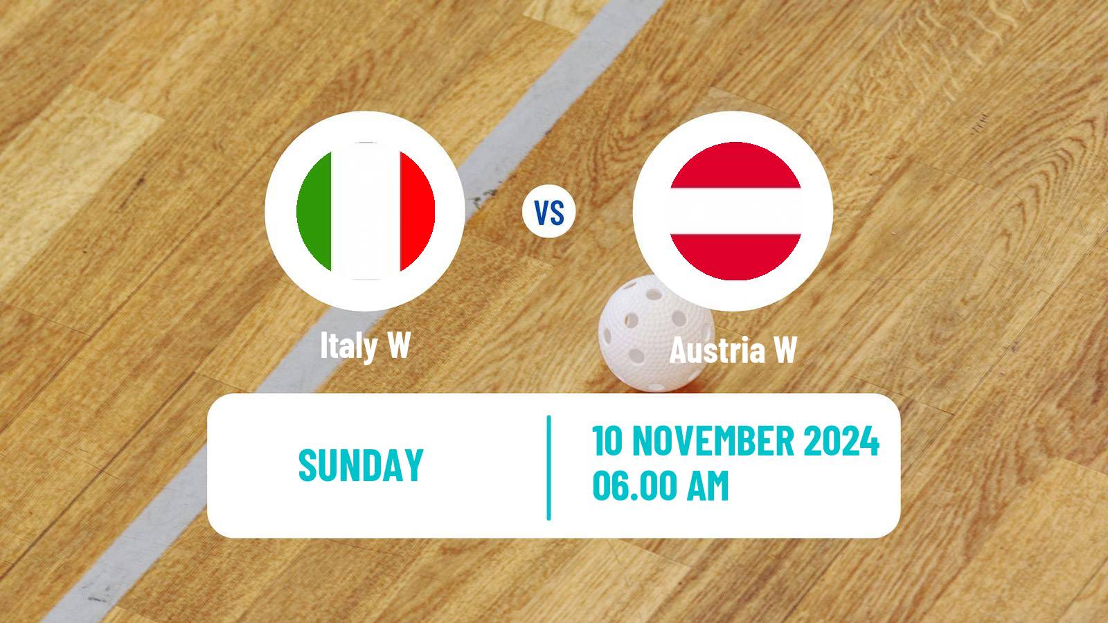 Floorball Friendly International Floorball Women Italy W - Austria W