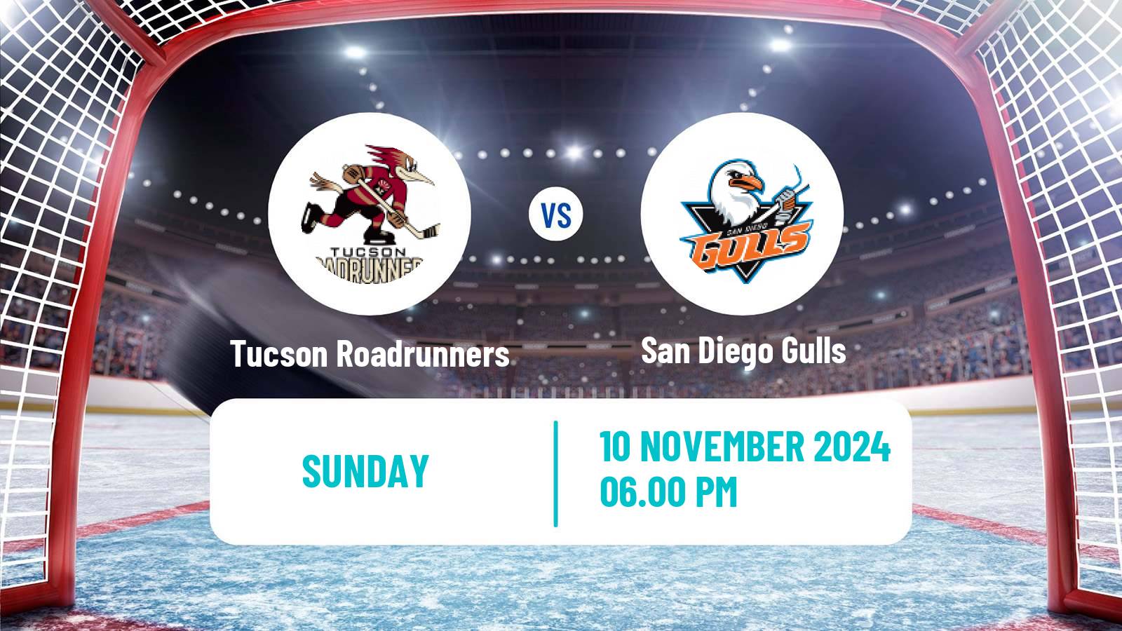 Hockey AHL Tucson Roadrunners - San Diego Gulls