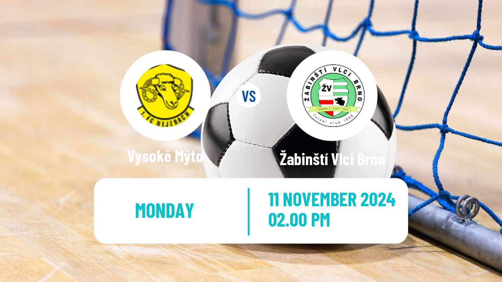 Futsal Czech 1 Futsal Liga Vysoké Mýto - Žabinští Vlci Brno