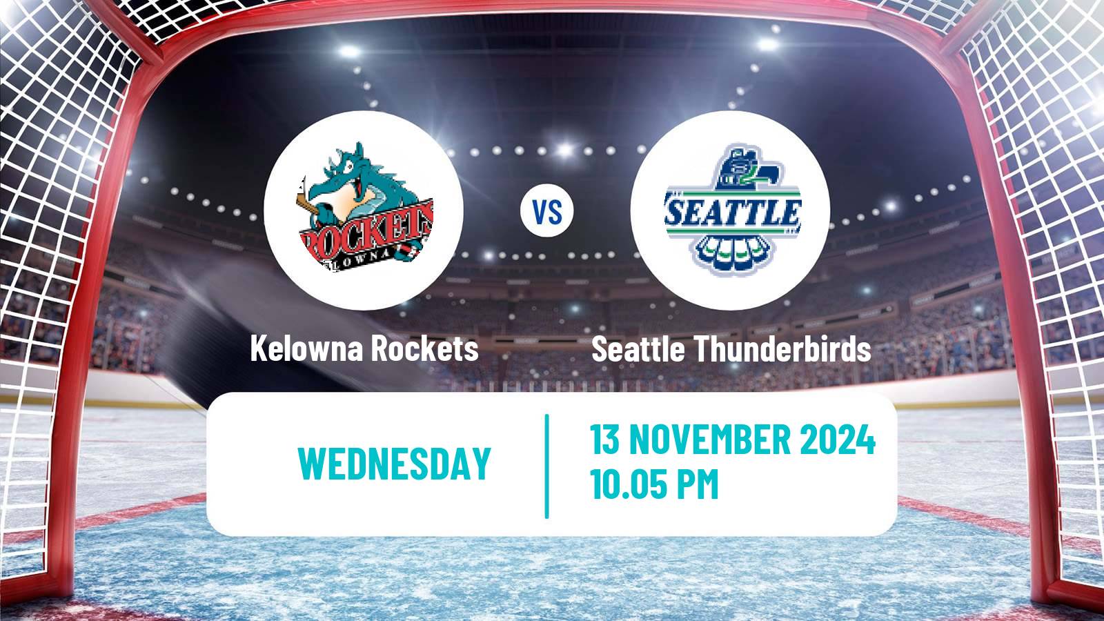 Hockey WHL Kelowna Rockets - Seattle Thunderbirds